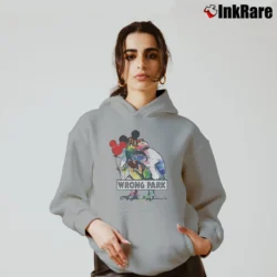 Women’s Wrong Park Jurassic Mickey Disney Family Trip Cozy Hoodie in sport grey | Warm, Structured, Stylish