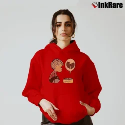 Women’s Wu - life Linus Charlie Brown Clan Peanuts Logo Cozy Hoodie in red | Warm, Structured, Stylish