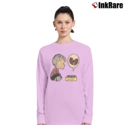 Women’s Wu - life Linus Charlie Brown Clan Peanuts Logo Long-Sleeve Top in light pink | Sleek, Versatile, All-Season
