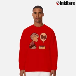Men’s Wu - life Linus Charlie Brown Clan Peanuts Logo Long-Sleeve Shirt in red | Sleek, Lightweight, Year-Round Wear