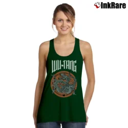 Women’s Wu Tang Clan Big Dragon Logo Hip Hop Tank Top in forest green | Lightweight, Movement-Friendly