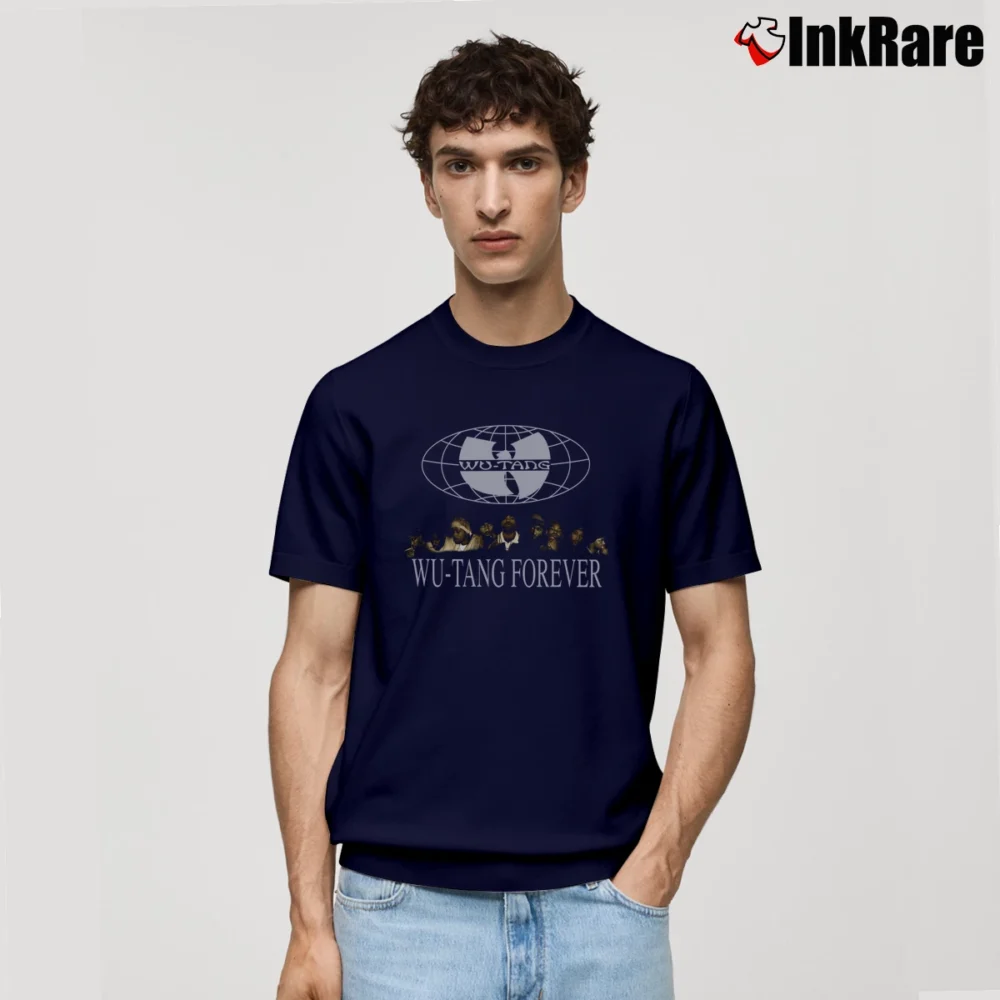 Men’s Wu Tang Clan Forever Group Classic T-Shirt in navy | Soft, Breathable Everyday Wear