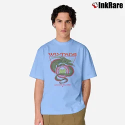 Men’s Wu - Tang Clan Staten Island Dragon Graphic Classic T-Shirt in light blue | Soft, Breathable Everyday Wear