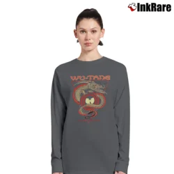 Women’s Wu - Tang Clan Staten Island Dragon Long-Sleeve Top in charcoal | Sleek, Versatile, All-Season