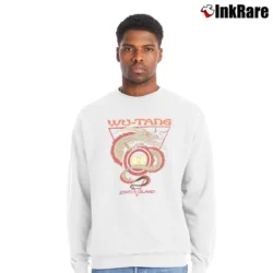 Men’s Wu - Tang Clan Staten Island Dragon Crewneck Sweatshirt in white | Cozy Fabric, Clean Style
