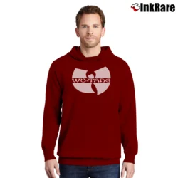Men’s Wu - tang Classic Logo Hardcore Pullover Hoodie in maroon | Cozy, Durable, Modern Fit