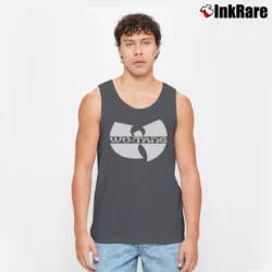 Men’s Wu - tang Classic Logo Hardcore Tank Top in charcoal | Breathable, Active-Friendly Design