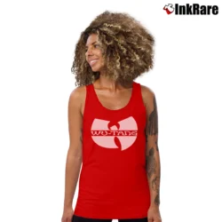 Women’s Wu - tang Classic Logo Hardcore Tank Top in red | Lightweight, Movement-Friendly