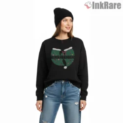 Wu Tang Cozy Holiday Ho Ho Ho Emblem Shirt on graphic shirt for women graphic tee