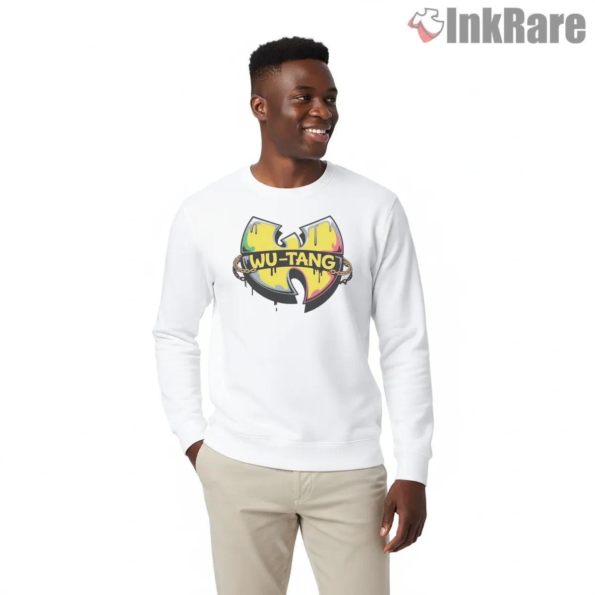 Wu Tang Drip Graffiti Chain Emblem Shirt on graphic shirt for men graphic tee