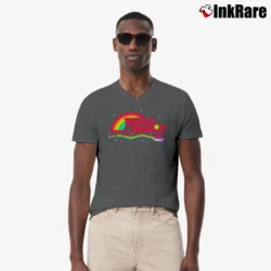 Men’s Wu - tang Hardcore Logo V-Neck Tee in charcoal | Sharp, Breathable, Everyday Staple