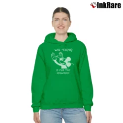 Women’s Wu Tang Is For The Children Mickey Mouse Cozy Hoodie in irish green | Warm, Structured, Stylish