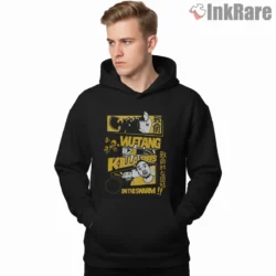 Wu Tang Killa Bees On The Swarm Graphic Shirt on black hoodie for men graphic tee