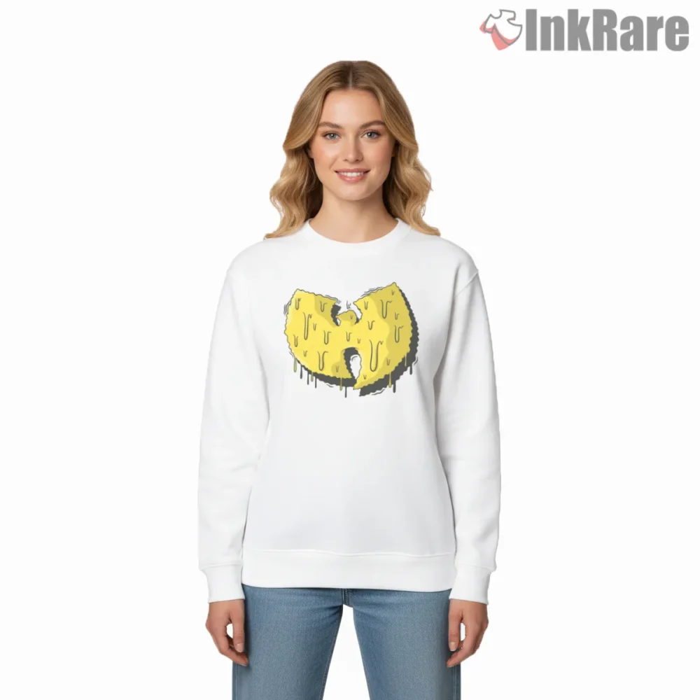 Wu Tang Melting Drip Yellow Logo Shirt on graphic shirt for women graphic tee