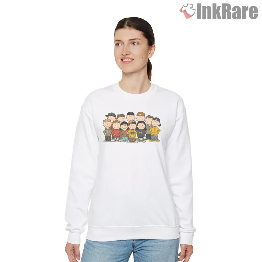 Wu Tang Peanuts Crew Lineup Cartoon Shirt on graphic shirt for women graphic tee