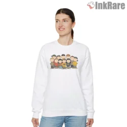 Wu Tang Peanuts Crew Lineup Cartoon Shirt on graphic shirt for women graphic tee