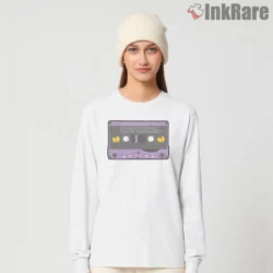 Wu Tang Purple Cassette Tracklist Retro Shirt on white long sleeve shirt for women graphic tee