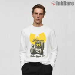 Wu Tang Retro Tv Kids Is For The Children Shirt on white long sleeve shirt for men graphic tee