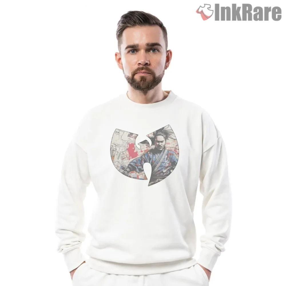 Wu Tang Samurai Warrior Collage Shirt on graphic shirt for men graphic tee