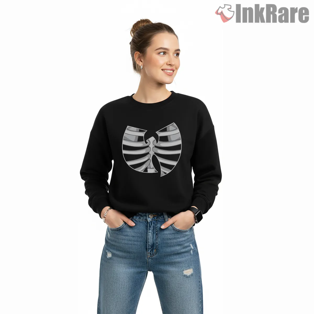 Wu Tang Skeleton Ribcage Logo Shirt Wu Tang Skeleton Ribcage Logo Shirt on graphic shirt for women graphic tee