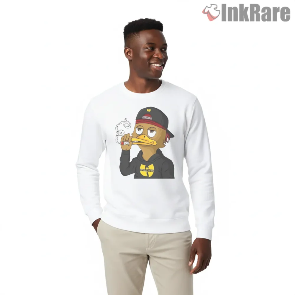 Wu Tang Street Duck Hoodie Cartoon Shirt on graphic shirt for men graphic tee
