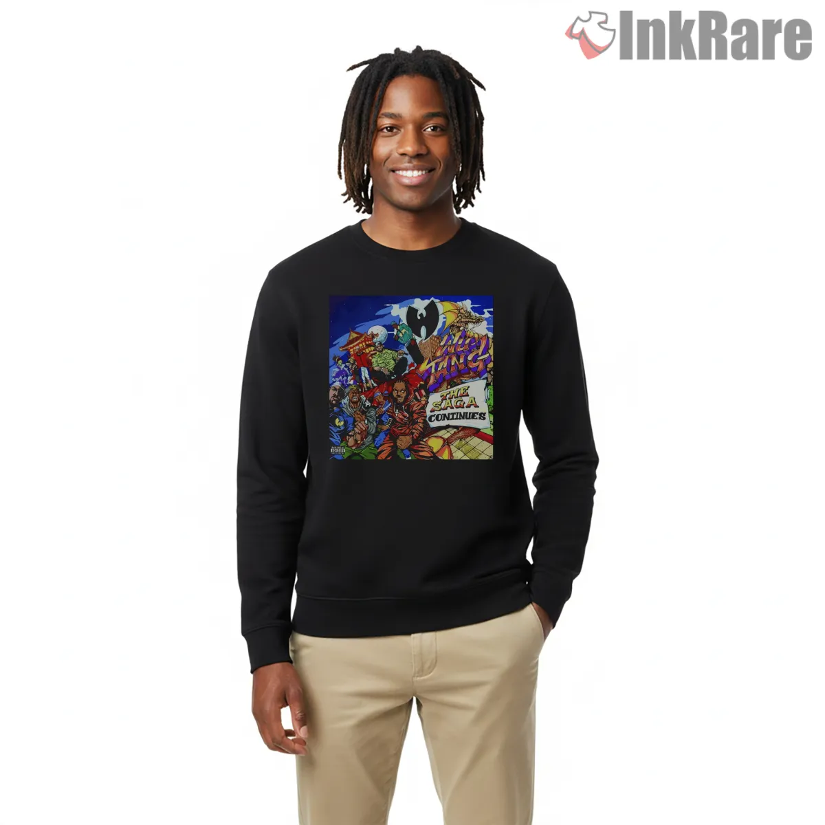Wu Tang The Saga Continues Comic Collage Shirt on graphic shirt for men graphic tee