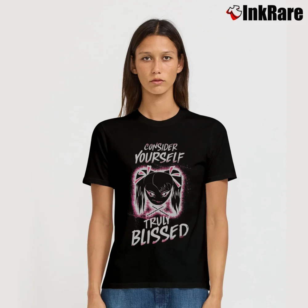 Women’s Wwe Alexa Bliss Truly Blissed Signature T-Shirt in black | Soft, Flattering Fit