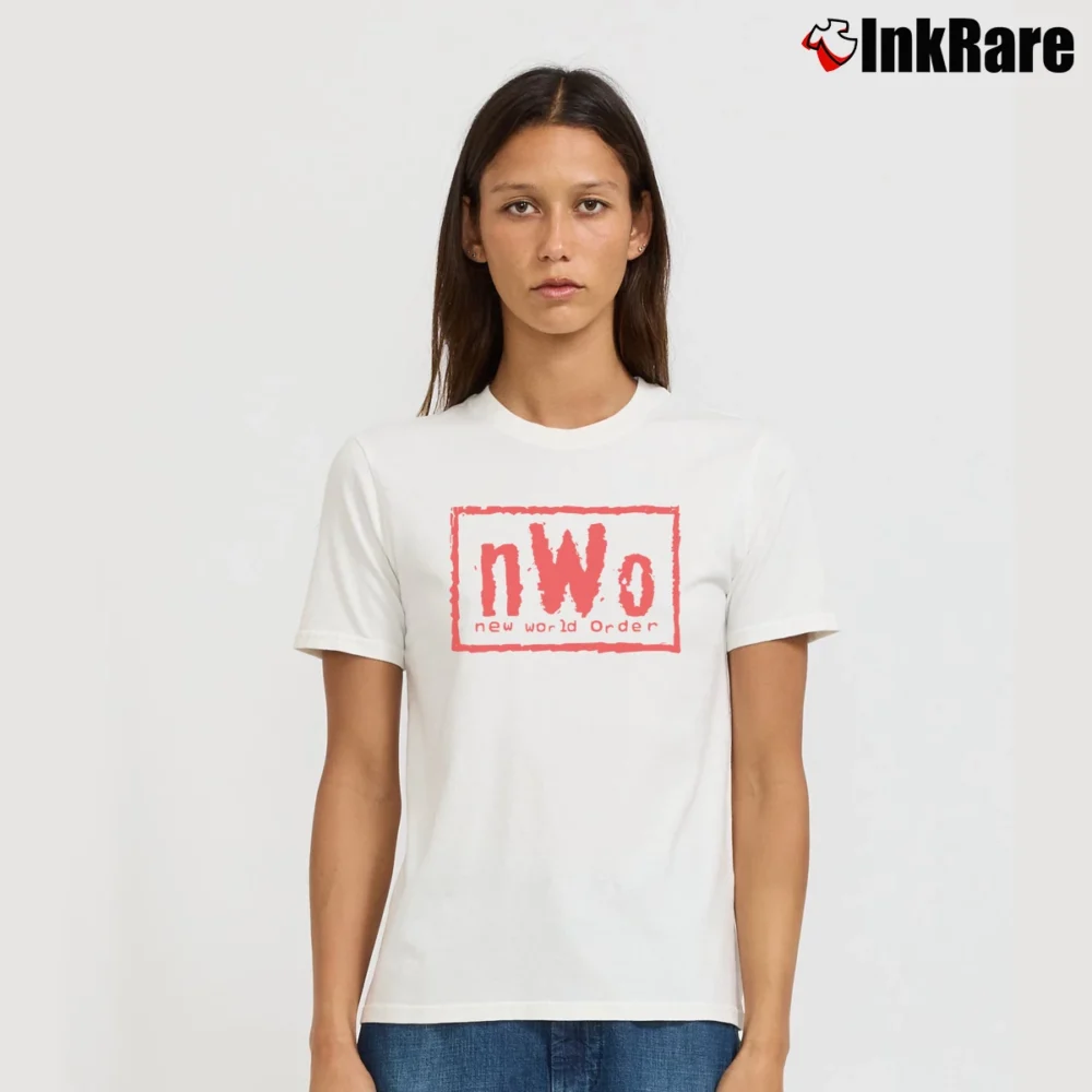 Women’s Wwe Nwo Wolfpac Red Wrestling Signature T-Shirt in white | Soft, Flattering Fit