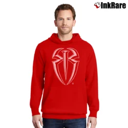 Men’s Wwe Roman Reigns Logo Pullover Hoodie in red | Cozy, Durable, Modern Fit