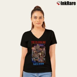 Women’s WWE The Bloodline Legacy for Wrestling Fans V-Neck Tee in black | Chic Neckline, Soft Texture