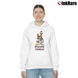 Women’s Wyoming Cowboys Mickey Mouse Christmas Cozy Hoodie in white | Warm, Structured, Stylish