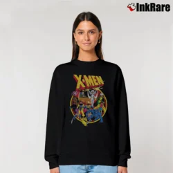 Women’s X - men Animated Series Retro 90s Marvel Relaxed Sweatshirt in black | Soft, Laid-Back Vibe