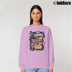 Women’s X - men Battleground Pocket Marvel Comic Relaxed Sweatshirt in light pink | Soft, Laid-Back Vibe