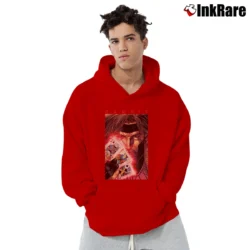 Men’s X - men Gambit Card Poster Marvel Pullover Hoodie in red | Cozy, Durable, Modern Fit