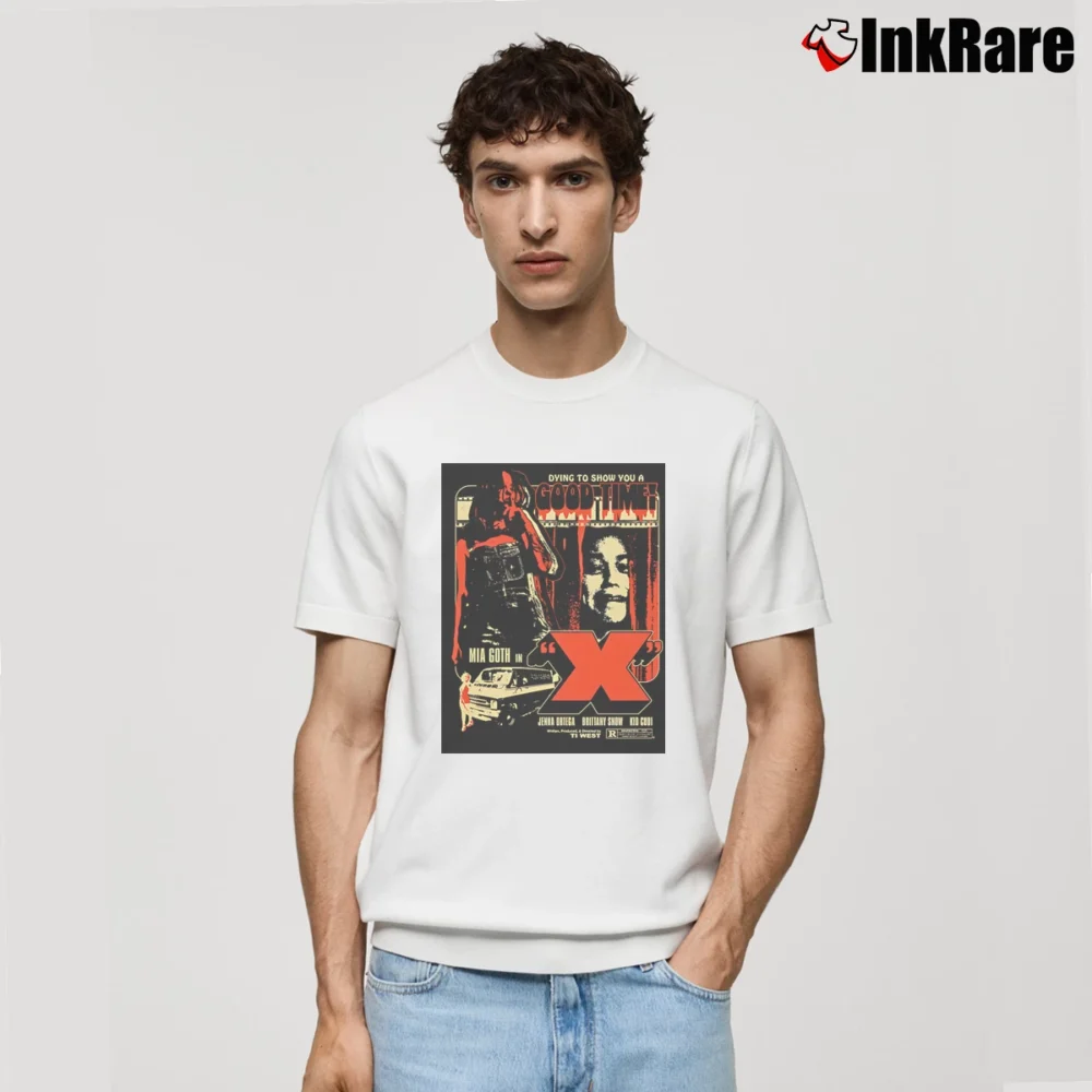 Men’s X Movie Poster Classic T-Shirt in white | Soft, Breathable Everyday Wear