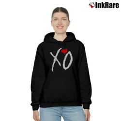 Women’s Xo The Weeknd Logo Graphic Music Cozy Hoodie in black | Warm, Structured, Stylish