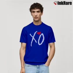 Men’s Xo The Weeknd Logo Graphic Music Classic T-Shirt in royal blue | Soft, Breathable Everyday Wear