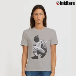 Women’s Xxxtentacion Kneeling Photo Signature T-Shirt in sport grey | Soft, Flattering Fit