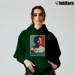 Women’s XXXTentacion Poster Cozy Hoodie in forest green | Warm, Structured, Stylish