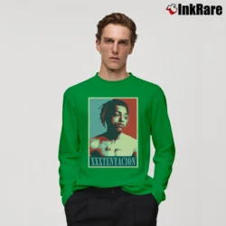 Men’s XXXTentacion Poster Long-Sleeve Shirt in irish green | Sleek, Lightweight, Year-Round Wear