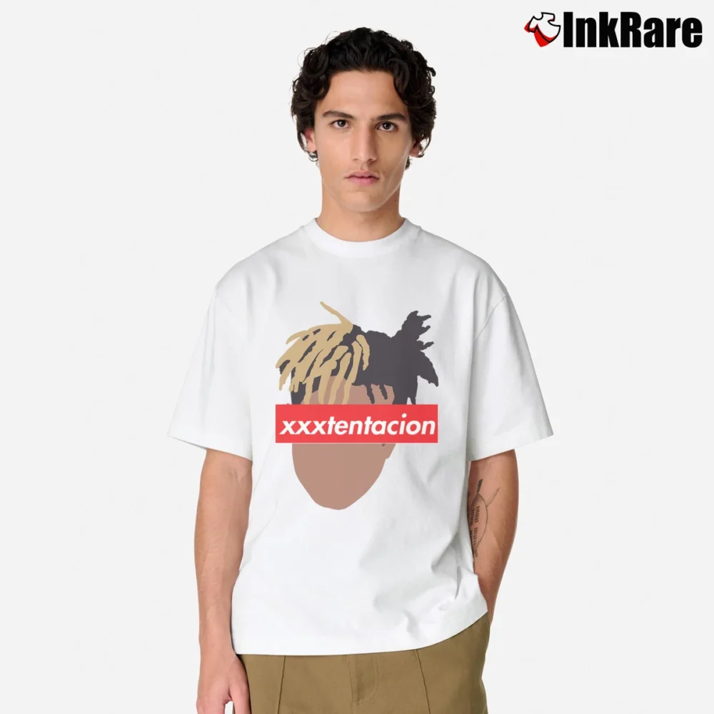 Men’s Xxxtentacion Rap Artist Tribute Classic T-Shirt in white | Soft, Breathable Everyday Wear
