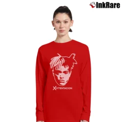 Women’s XXXTentacion Tribute Long-Sleeve Top in red | Sleek, Versatile, All-Season