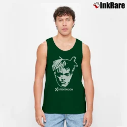 Men’s XXXTentacion Tribute Tank Top in forest green | Breathable, Active-Friendly Design
