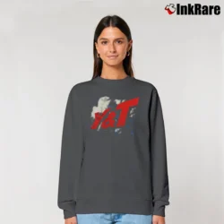 Women’s Y&T 1982 Black Tiger Tour Rock Band Graphic Relaxed Sweatshirt in charcoal | Soft, Laid-Back Vibe