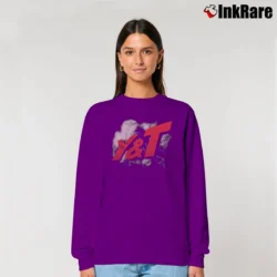 Women’s Y&T Black Tiger 1982 Tour Concert Rock Relaxed Sweatshirt in purple | Soft, Laid-Back Vibe