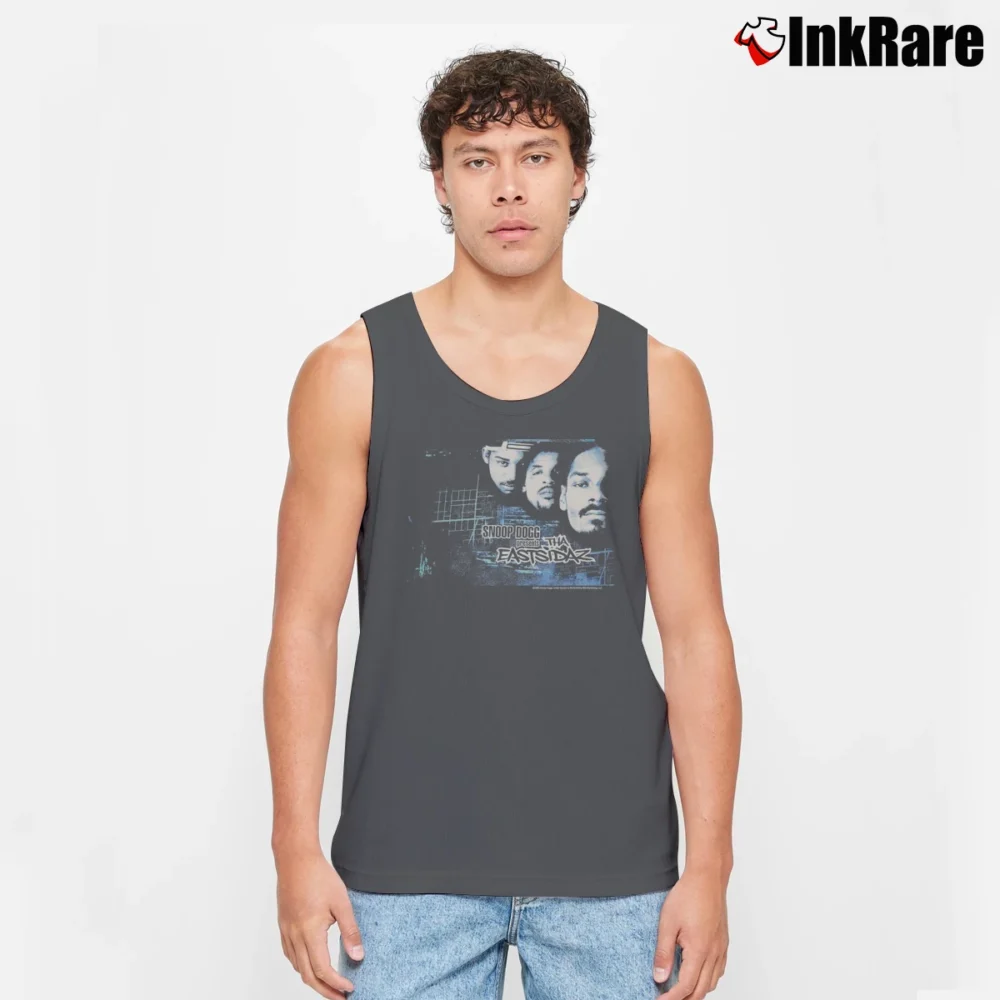 Men’s Y2k Snoop Dogg The Eastsidaz Tank Top in charcoal | Breathable, Active-Friendly Design