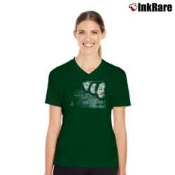 Women’s Y2k Snoop Dogg The Eastsidaz V-Neck Tee in forest green | Chic Neckline, Soft Texture