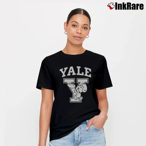 Yale University Snoopy Women’s Tee in black – Effortless Style Women’s Yale University Snoopy T-Shirt in black | Soft, Flattering Fit