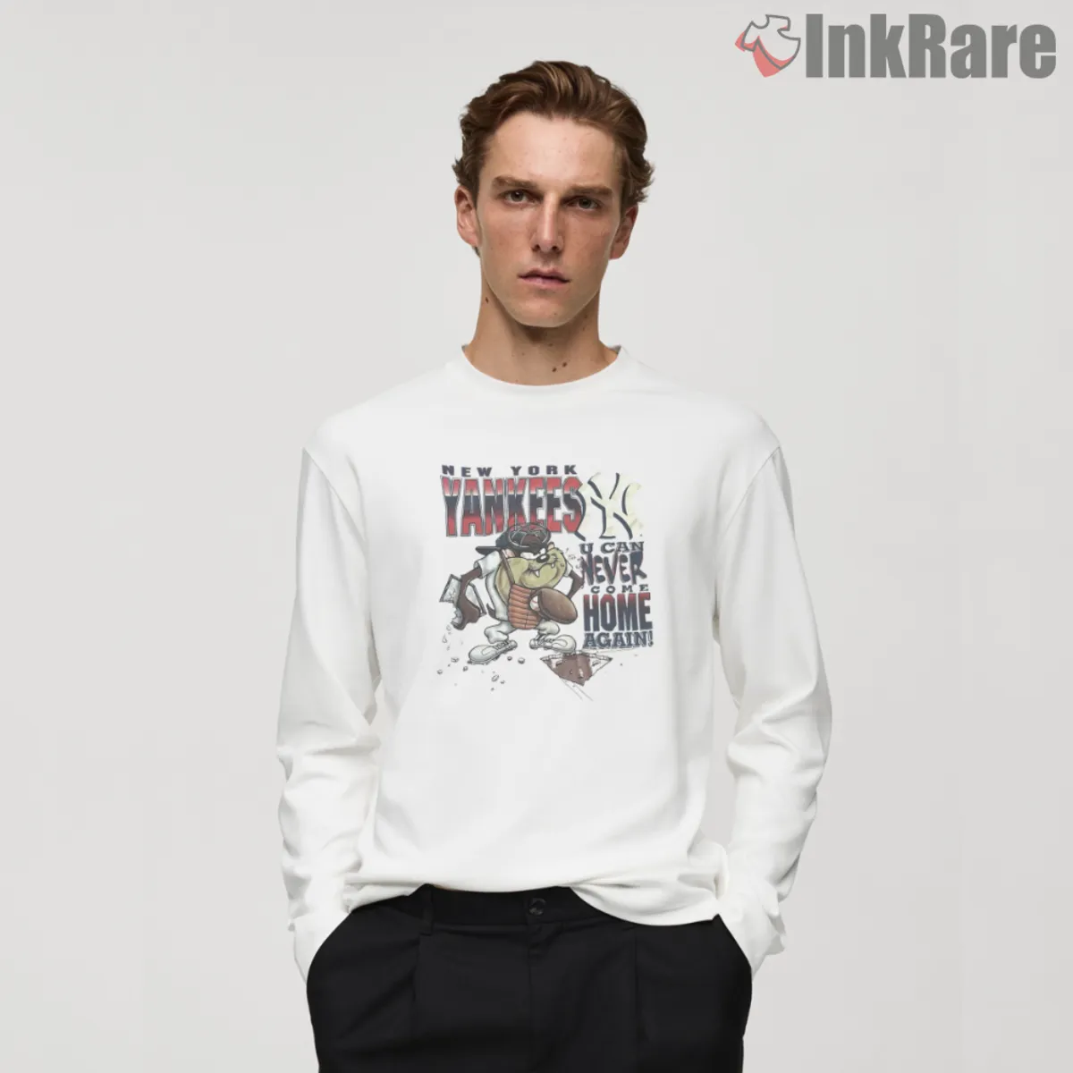 Yankees Taz 1997 Long Sleeve White White long sleeve with Yankees Taz 1997 slogan graphic