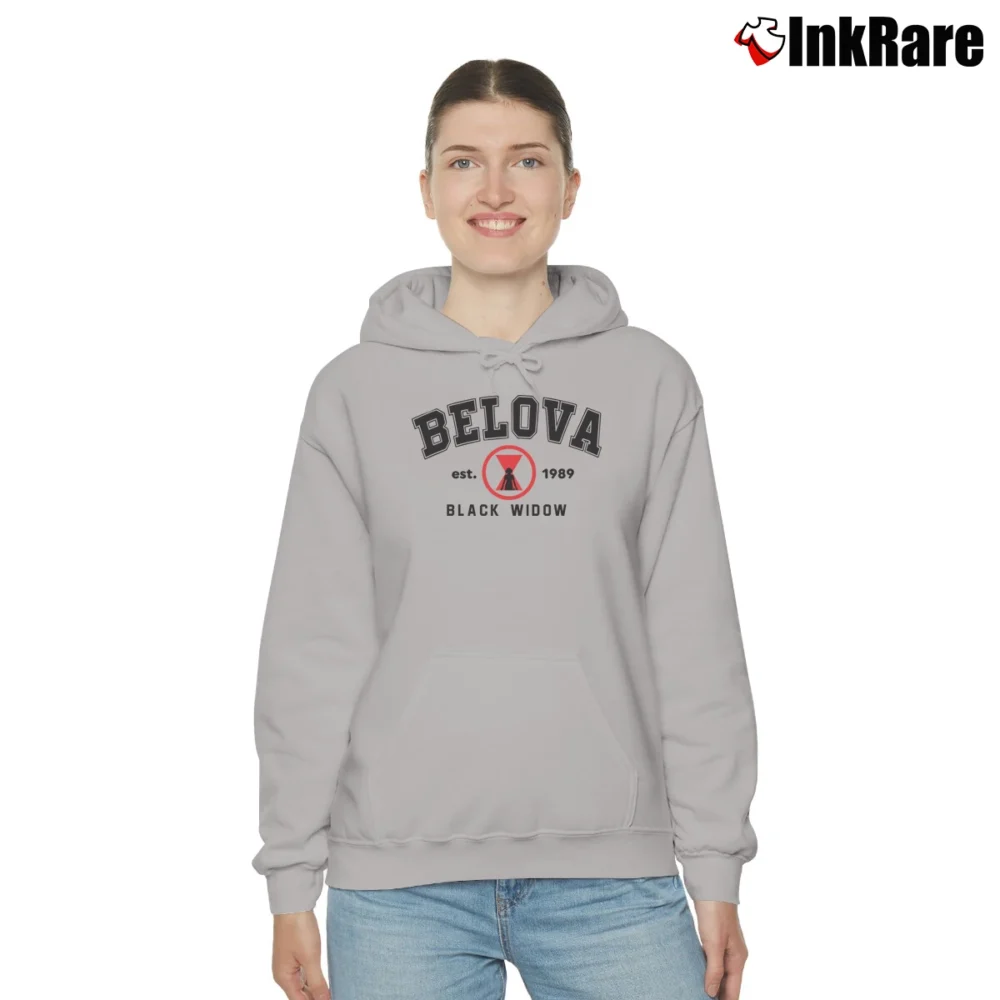 Women’s Yelena Belova Black Widow 2021 Marvel Cozy Hoodie in sport grey | Warm, Structured, Stylish